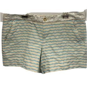 Lilly Pulitzer Party Callahan Shorts Green Striped